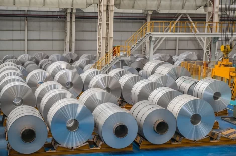 Aluminum coil in the factory